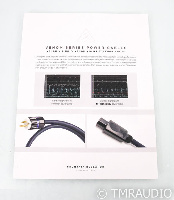 Shunyata Research Venom XLR Cables; 1m Pair Balanced Interconnects