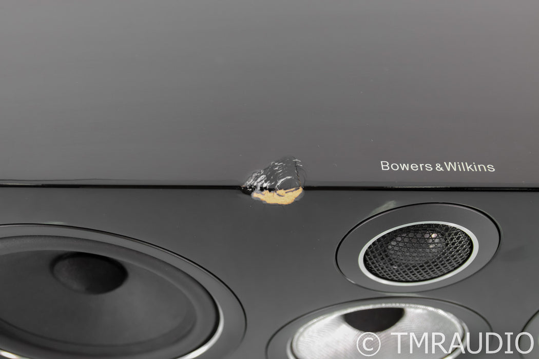 B&W HTM71 S2 Center Channel Speaker; Piano Black