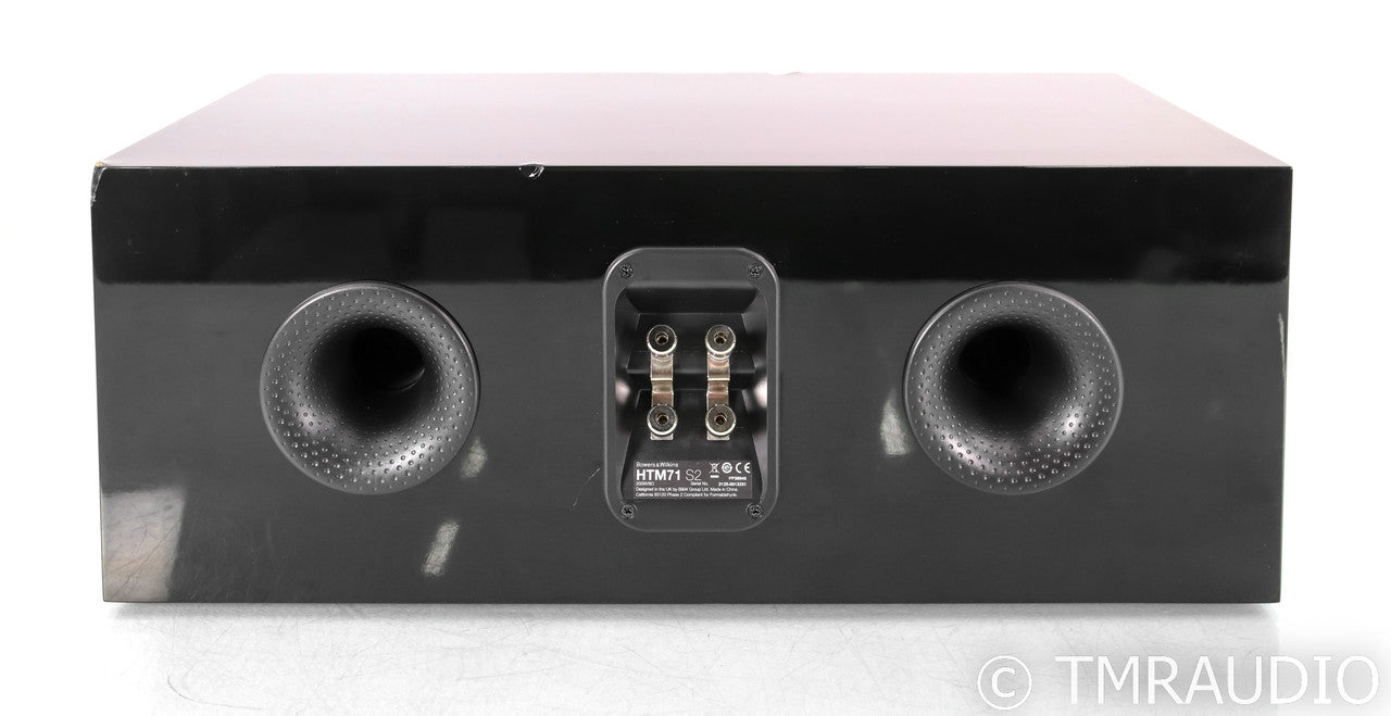 B&W HTM71 S2 Center Channel Speaker; Piano Black