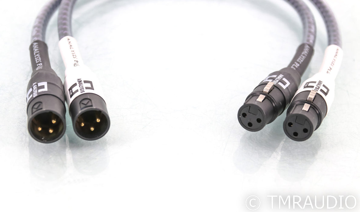 Analysis Plus Solo Crystal Oval XLR Cables; 0.5m Pair Balanced Interconnects