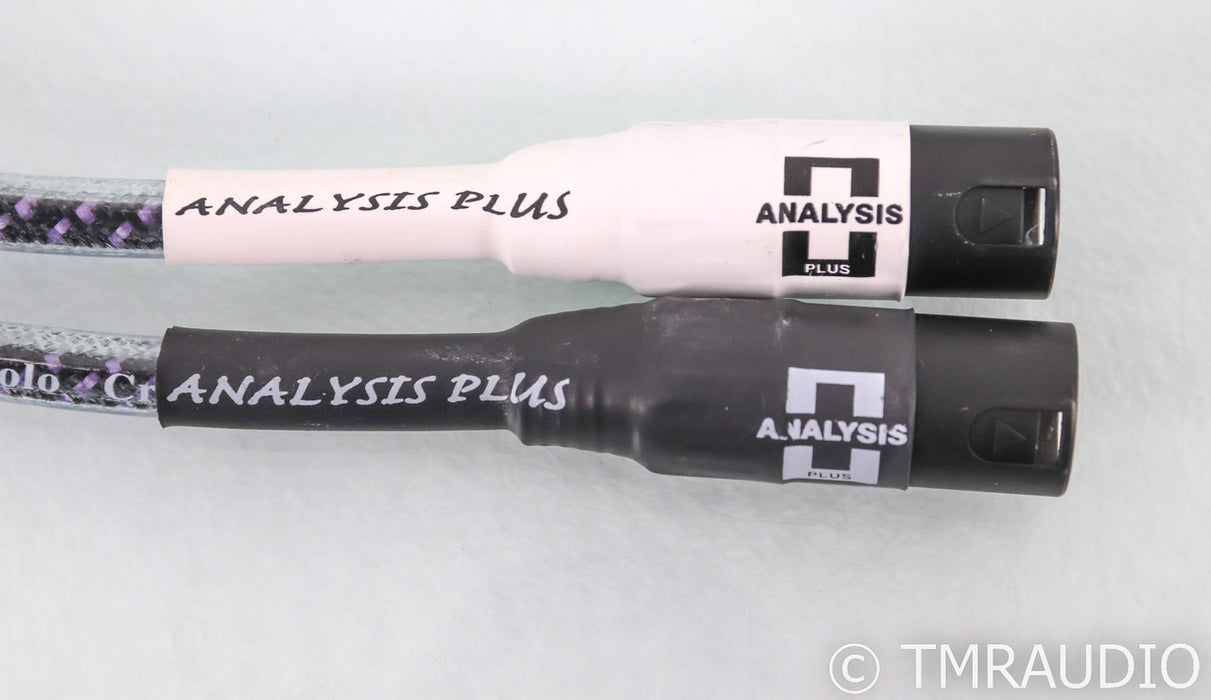 Analysis Plus Solo Crystal Oval XLR Cables; 0.5m Pair Balanced Interconnects