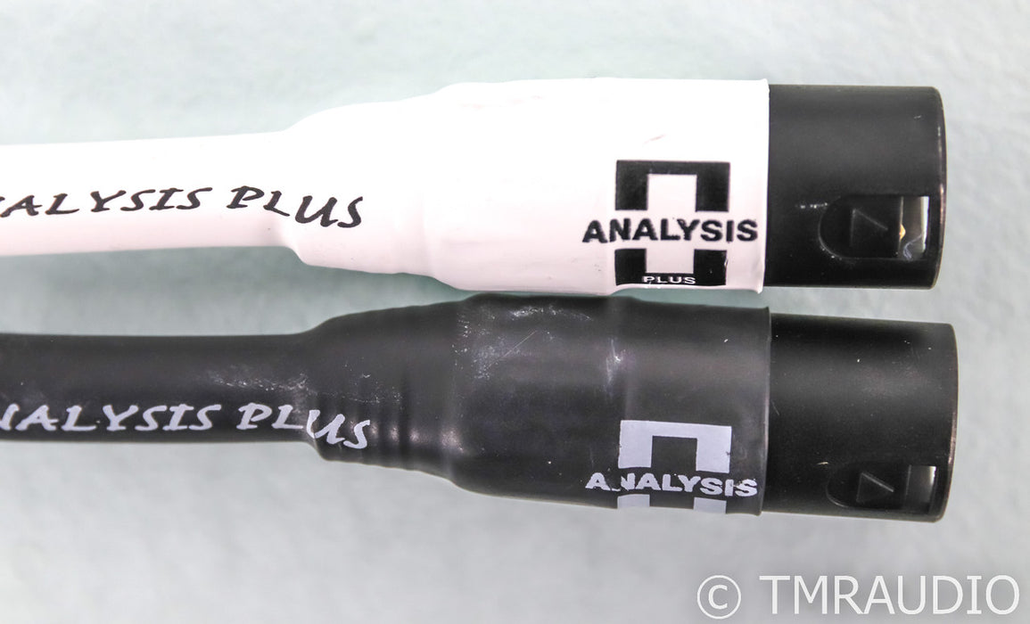 Analysis Plus Solo Crystal Oval XLR Cables; 0.5m Pair Balanced Interconnects
