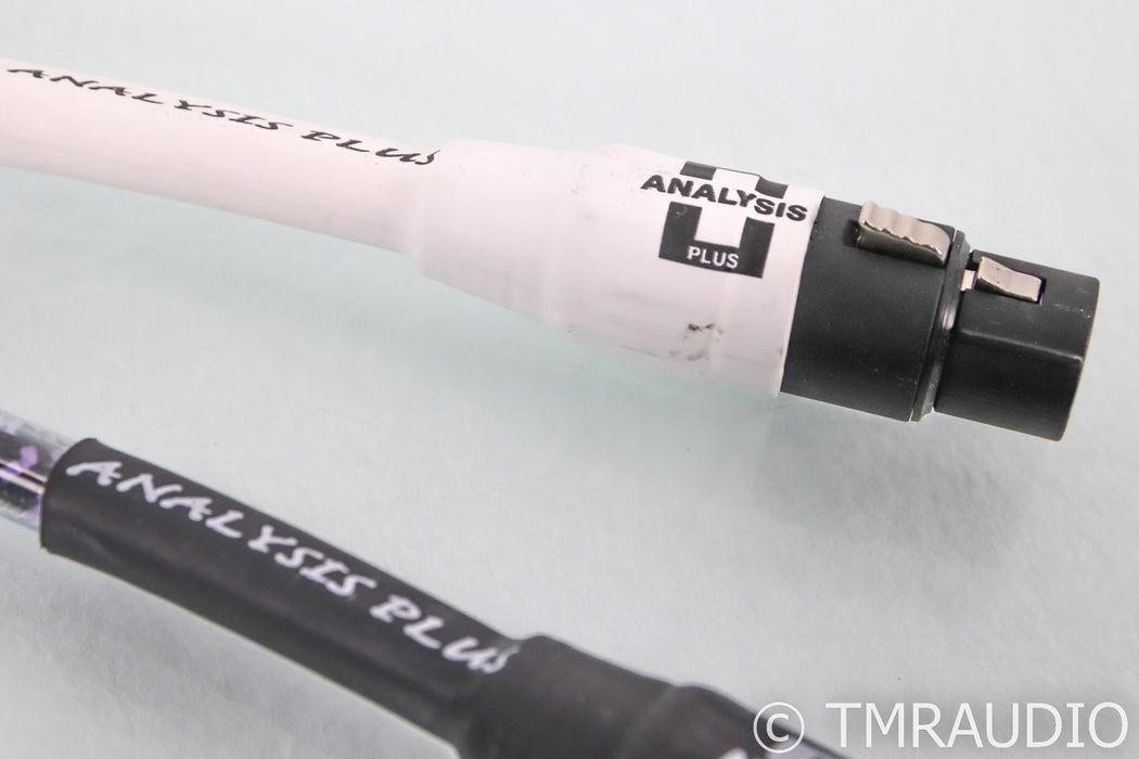 Analysis Plus Solo Crystal Oval XLR Cables; 0.5m Pair Balanced Interconnects