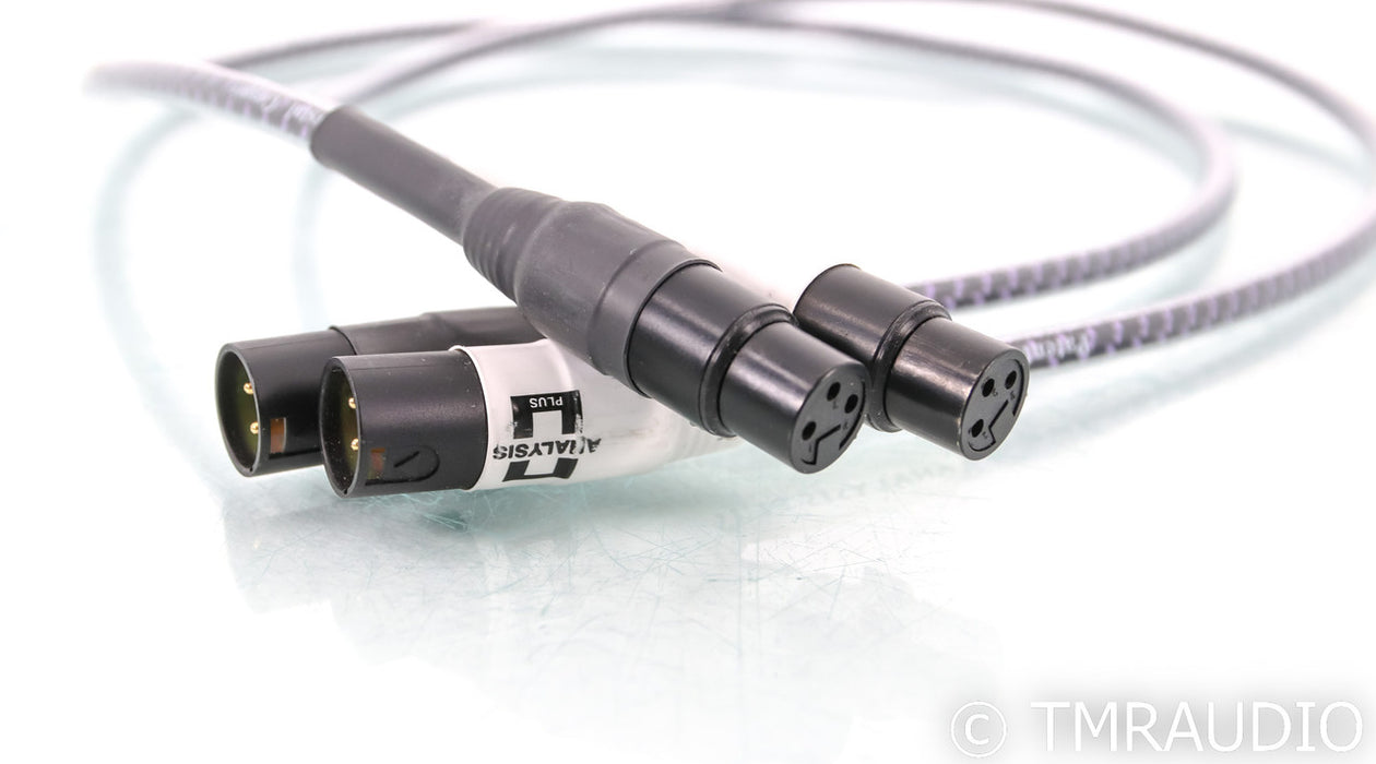Analysis Plus Solo Crystal Oval XLR Cables; 1m Pair Balanced Interconnects