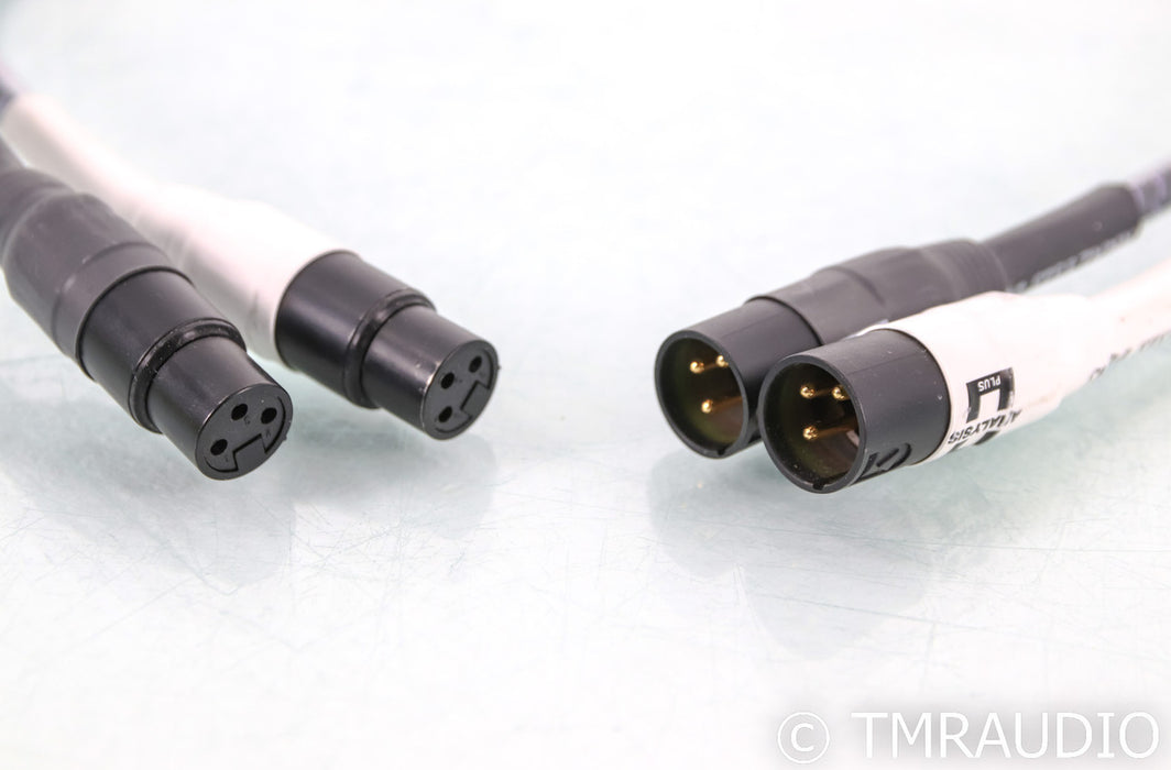 Analysis Plus Solo Crystal Oval XLR Cables; 1m Pair Balanced Interconnects