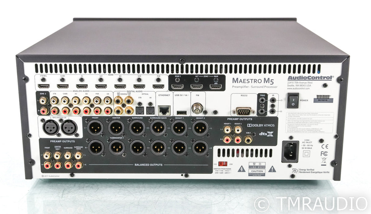 AudioControl Maestro M5 7.1.4 Channel Home Theater Processor; Remote; M-5; UMIK1