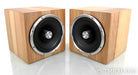 Zu Audio Custom Cube Bookshelf Speakers; Natural Hickory Pair