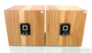 Zu Audio Custom Cube Bookshelf Speakers; Natural Hickory Pair