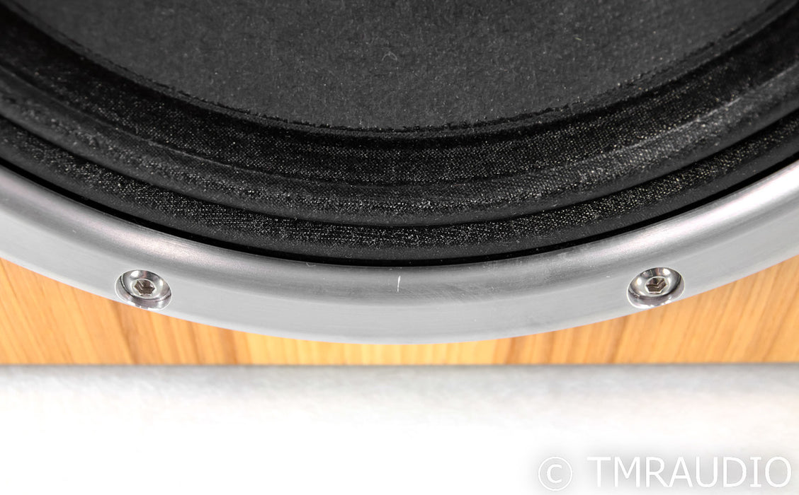 Zu Audio Custom Cube Bookshelf Speakers; Natural Hickory Pair
