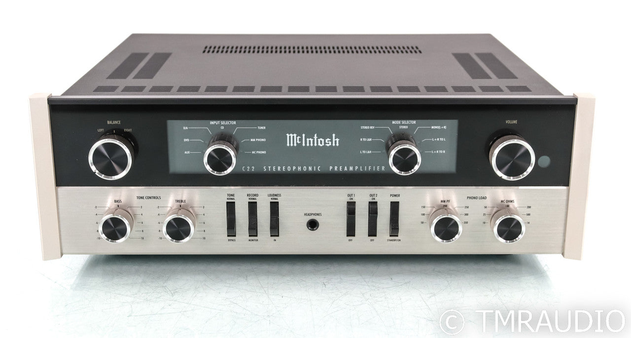 McIntosh C22 Stereo Tube Preamplifier; Remote; MM / MC Phono; C-22