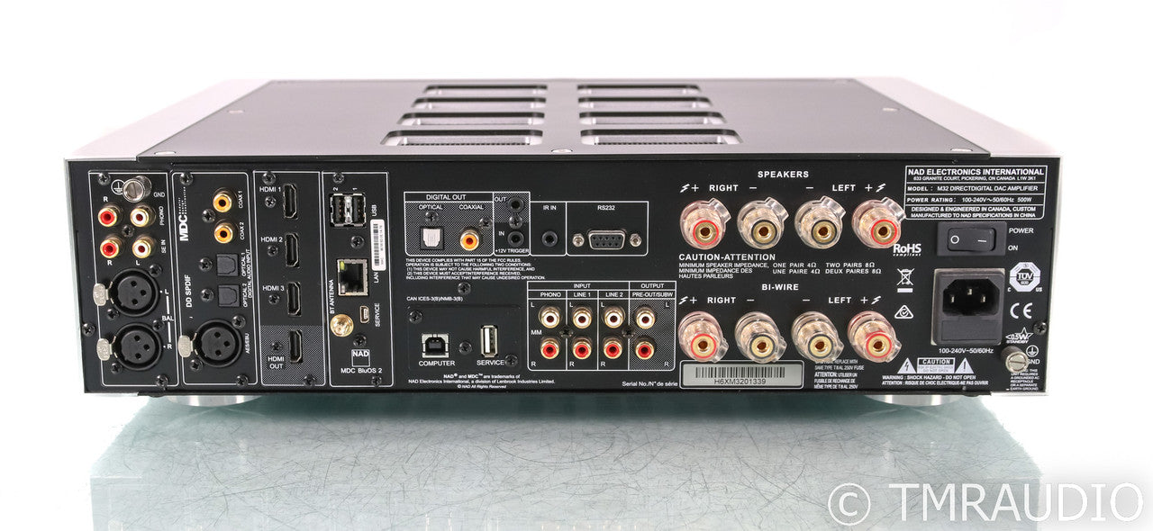 NAD M32 Stereo Integrated Streaming Amplifier / DAC; M-32; Remote; BluOS