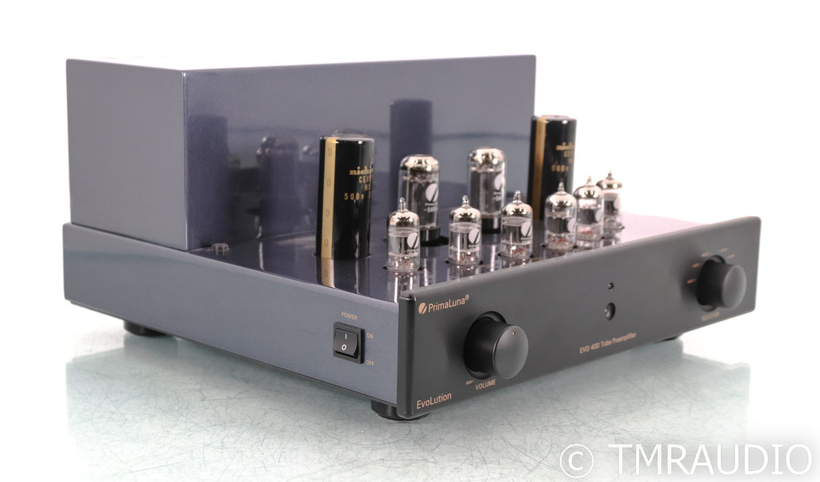 PrimaLuna EVO 400 Stereo Tube Preamplifier; Remote; Black
