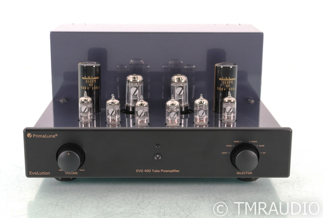 PrimaLuna EVO 400 Stereo Tube Preamplifier; Remote; Black