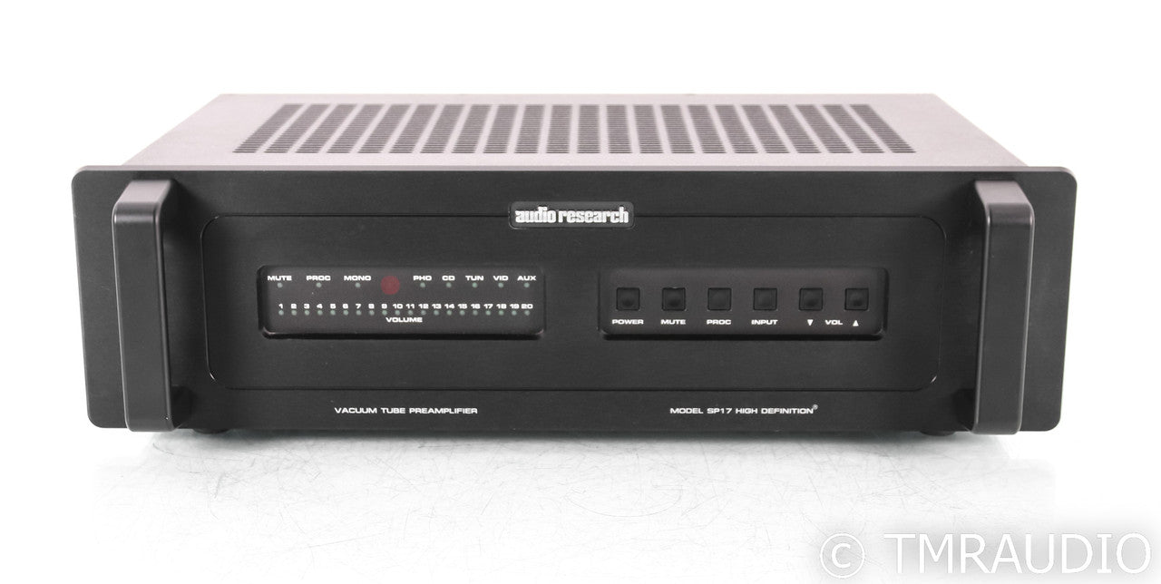 Audio Research SP17 Stereo Tube Hybrid Preamplifier; Remote; MM / MC Phono; Black