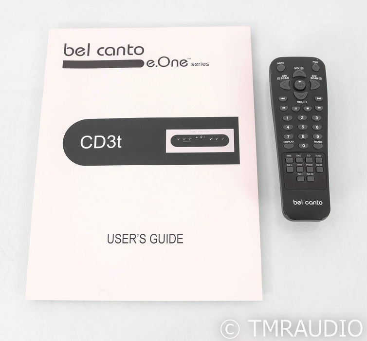 Bel Canto CD3T CD Transport; CD-3T; Remote
