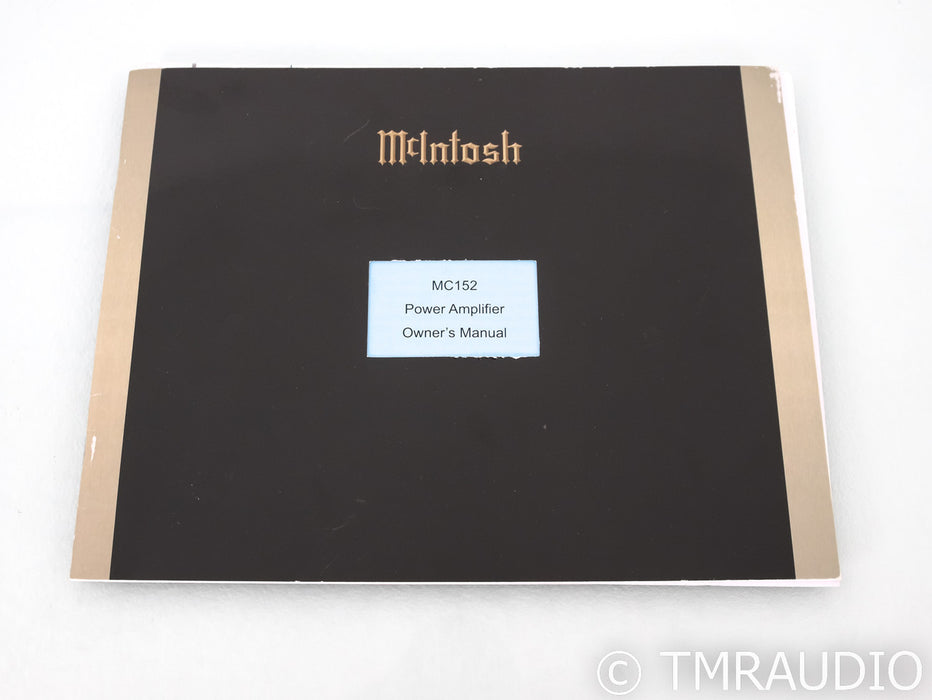 McIntosh MC152 Stereo Power Amplifier; MC-152