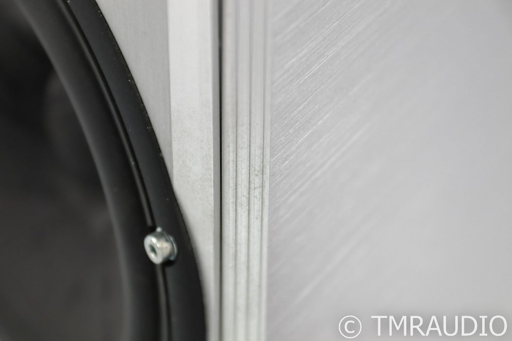 YG Acoustics Carmel Floorstanding Speakers; Brushed Aluminum Pair