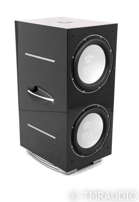 REL 212/SX Dual 12" Powered Subwoofer; 212SX; Piano Black