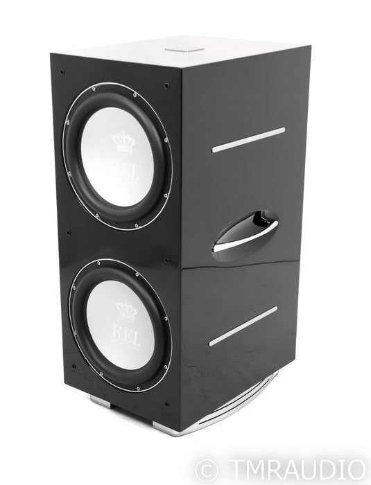 REL 212/SX Dual 12" Powered Subwoofer; 212SX; Piano Black