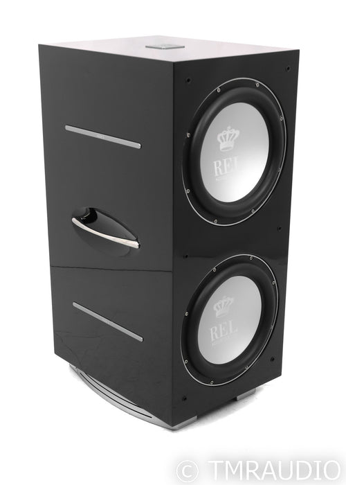 REL 212/SX Dual 12" Powered Subwoofer; 212SX; Piano Black