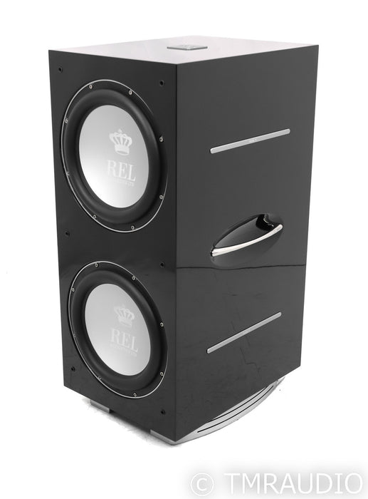 REL 212/SX Dual 12" Powered Subwoofer; 212SX; Piano Black