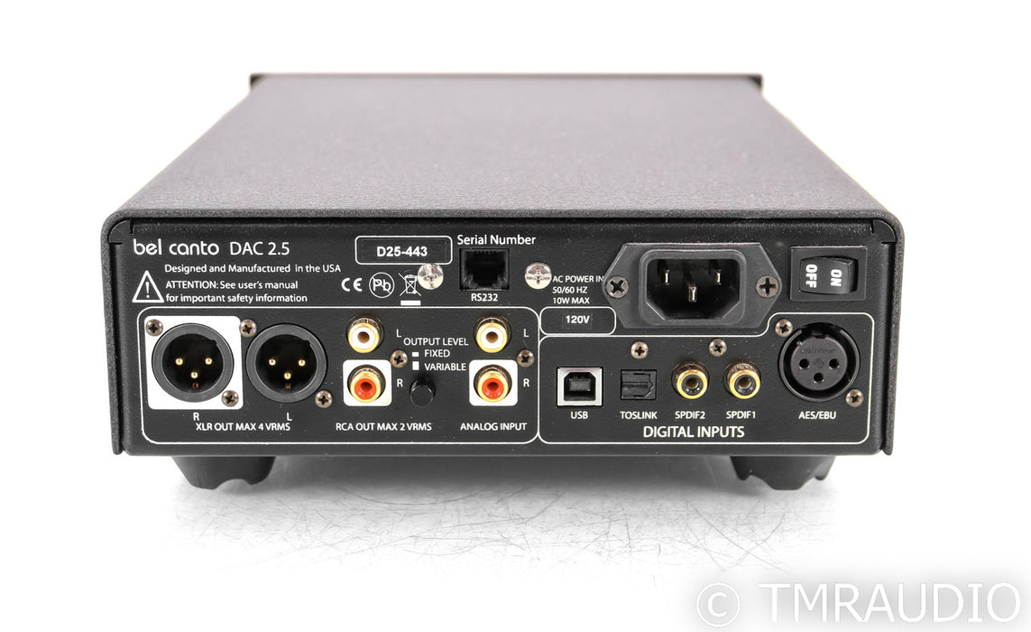 Bel Canto e.One DAC 2.5 DAC; D/A Converter; Remote; Black
