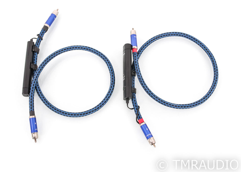 AudioQuest Sky RCA Cables; 2.5ft Pair Interconnects; 72v DBS