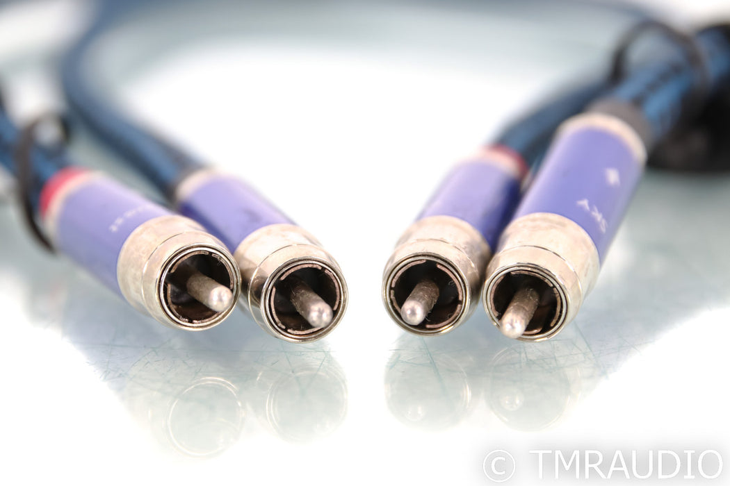 AudioQuest Sky RCA Cables; 2.5ft Pair Interconnects; 72v DBS
