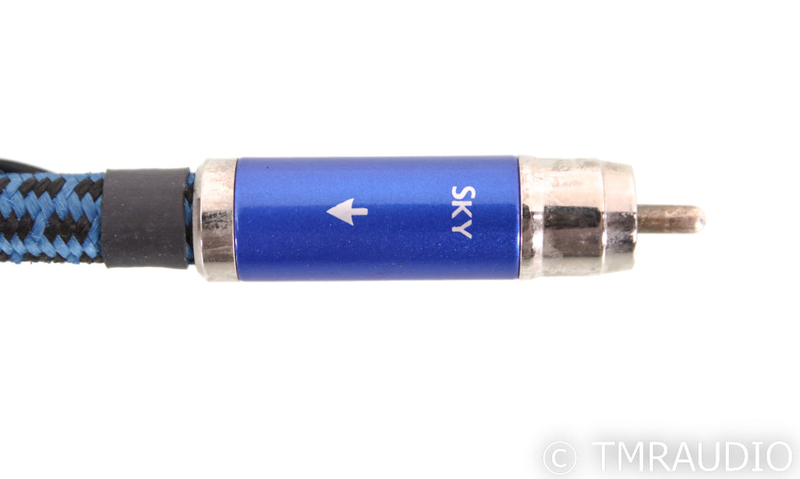 AudioQuest Sky RCA Cables; 2.5ft Pair Interconnects; 72v DBS