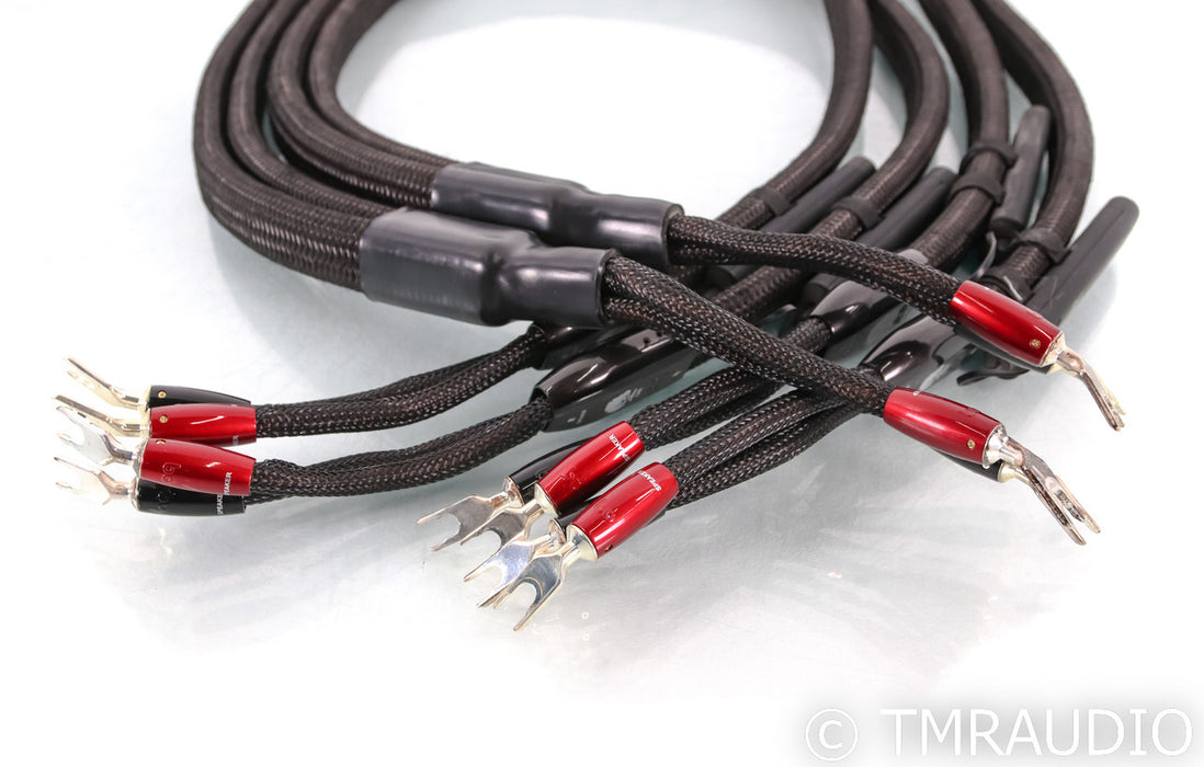 AudioQuest Oak Bi-Wire Speaker Cables; 6ft Pair