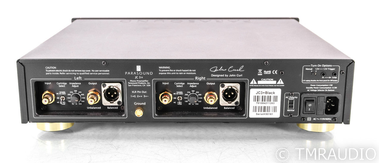 Parasound Halo JC 3+ MM / MC Phono Preamplifier; Black