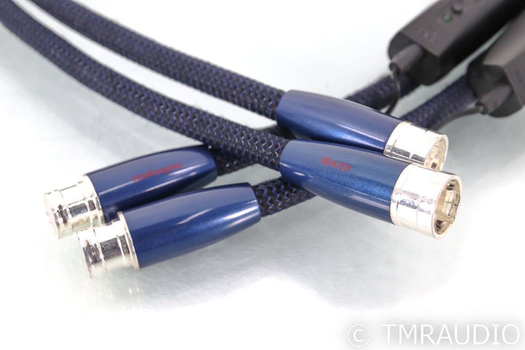 AudioQuest Water XLR Cables; 1m Pair Balanced Interconnects; 72v DBS