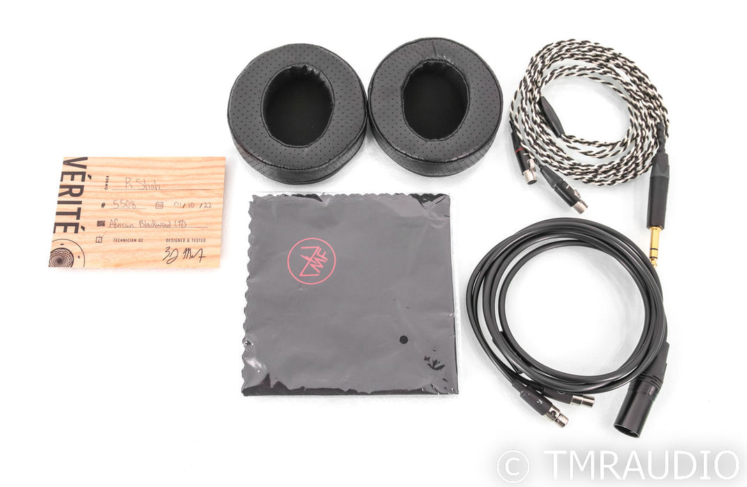 ZMF Verite Open Back Headphones; African Blackwood