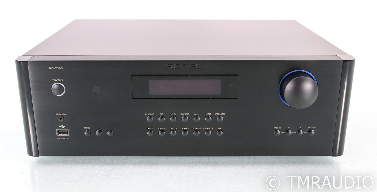 Rotel RC-1590 Stereo Preamplifier; RC1590; Remote; Black; MM Phono