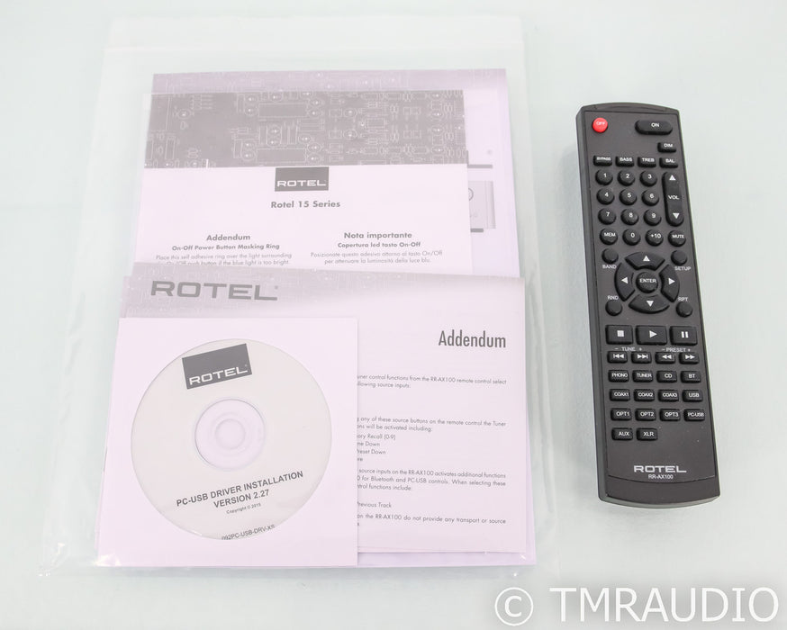Rotel RC-1590 Stereo Preamplifier; RC1590; Remote; Black; MM Phono