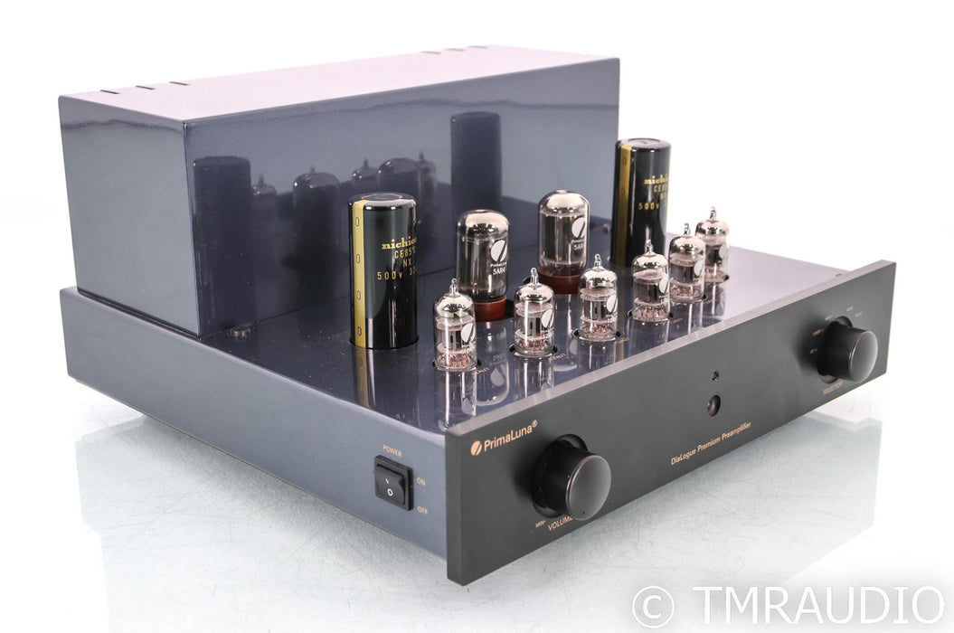 PrimaLuna DiaLogue Premium Stereo Tube Preamplifier; Remote; Black