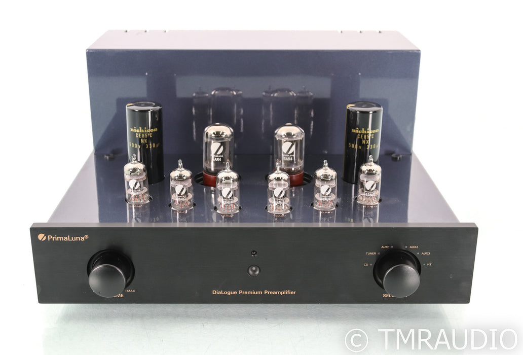 PrimaLuna DiaLogue Premium Stereo Tube Preamplifier; Remote; Black