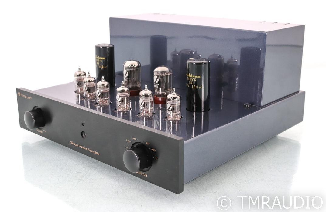 PrimaLuna DiaLogue Premium Stereo Tube Preamplifier; Remote; Black