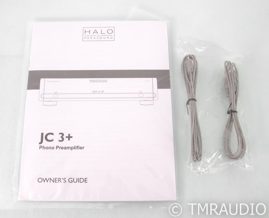 Parasound Halo JC 3+ MM / MC Phono Preamplifier; Silver