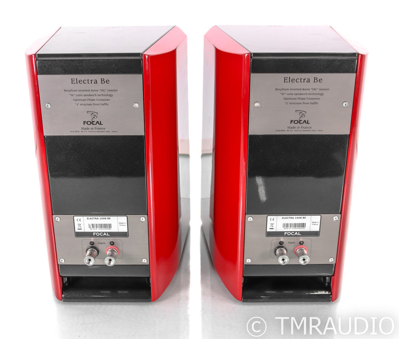 Focal Electra 1008 Be Bookshelf Speakers; Gloss Red Pair; Beryllium