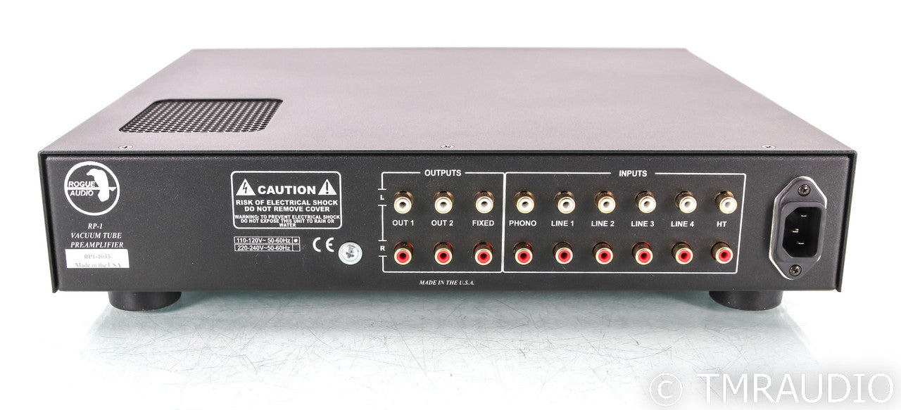 Rogue Audio RP-1 Stereo Tube Hybrid Preamplifier; RP1; Silver; Remote