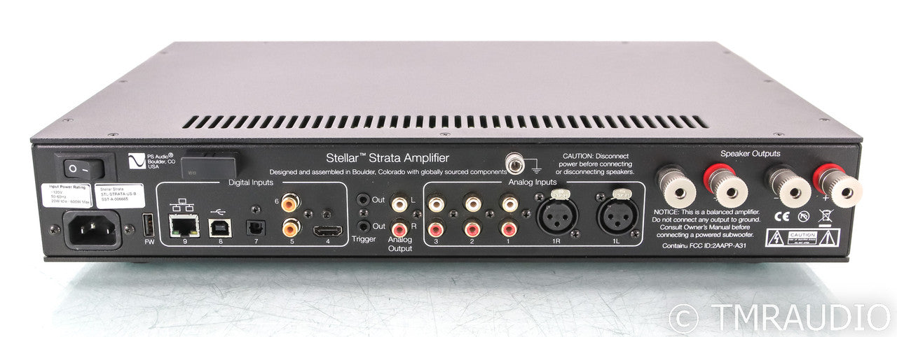 PS Audio Stellar Strata Stereo Integrated Amplifier; Remote; Black (Used)
