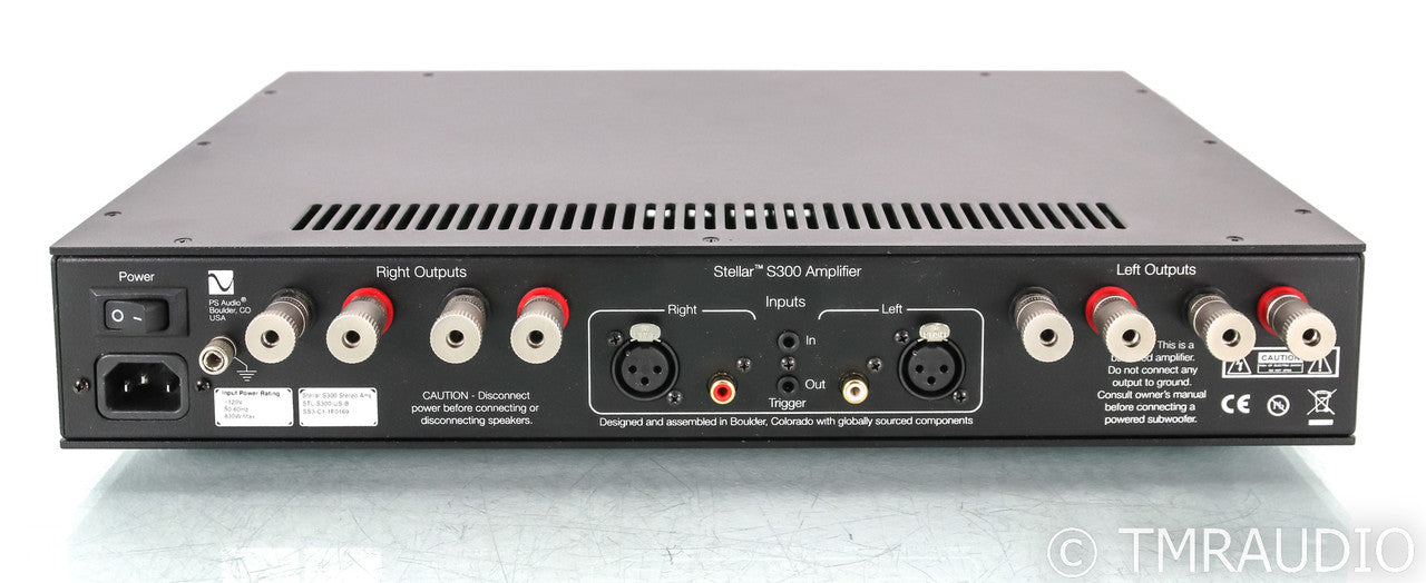 PS Audio Stellar S300 Stereo Power Amplifier; Black; S-300 (Used)