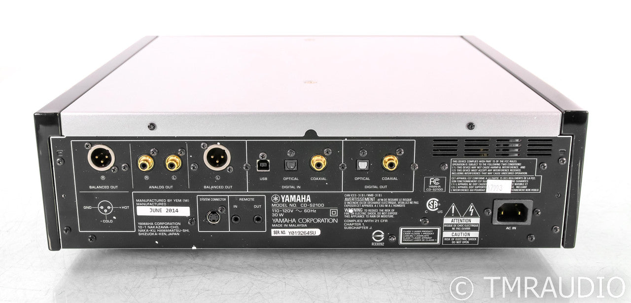 Yamaha CD-S2100 SACD / CD Player; Silver; Remote