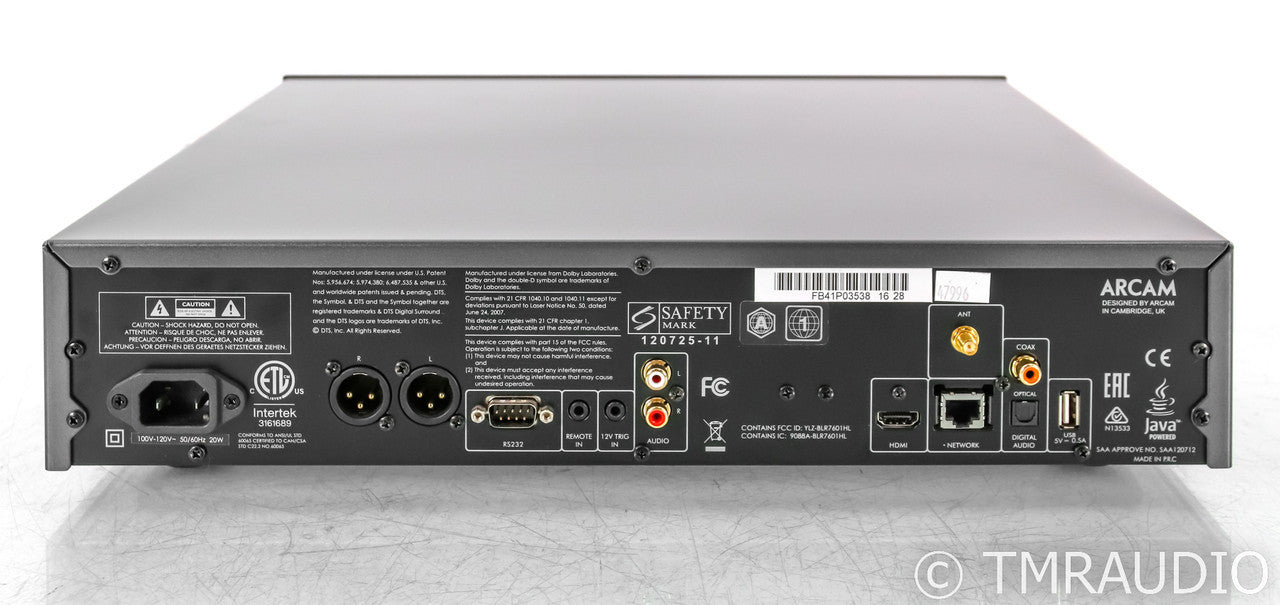 Arcam FMJ UDP411 Universal Disc Player; Remote; CD / SACD / DVD / Blu-Ray