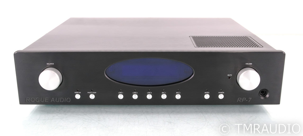 Rogue RP-7 Stereo Tube Preamplifier; Remote; RP7; Black