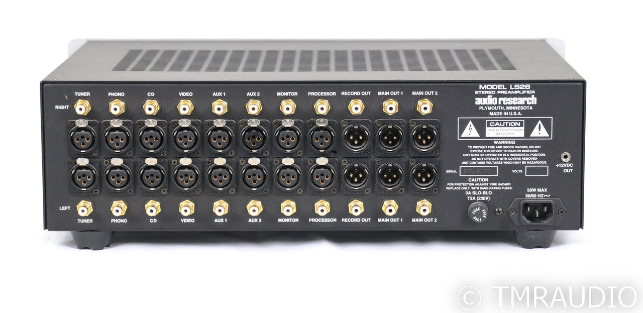 Audio Research LS26 Stereo Tube Preamplifier; Remote; LS-26; Silver