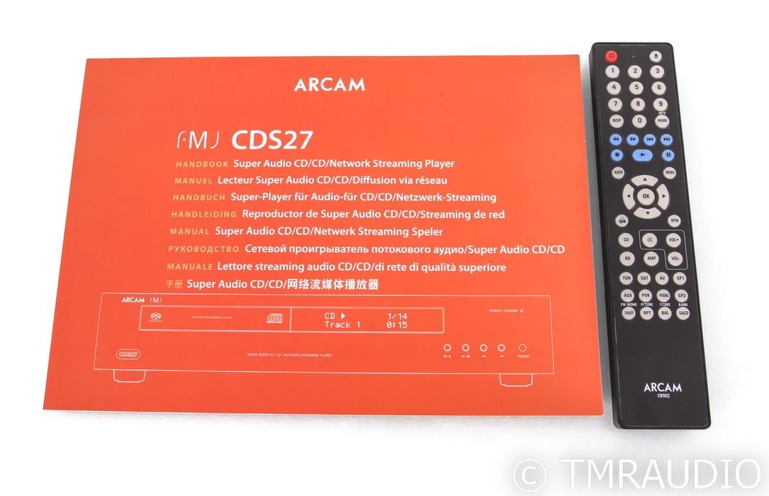 Arcam FMJ CSD27 CD / SACD / Network Player; Remote; CDS-27