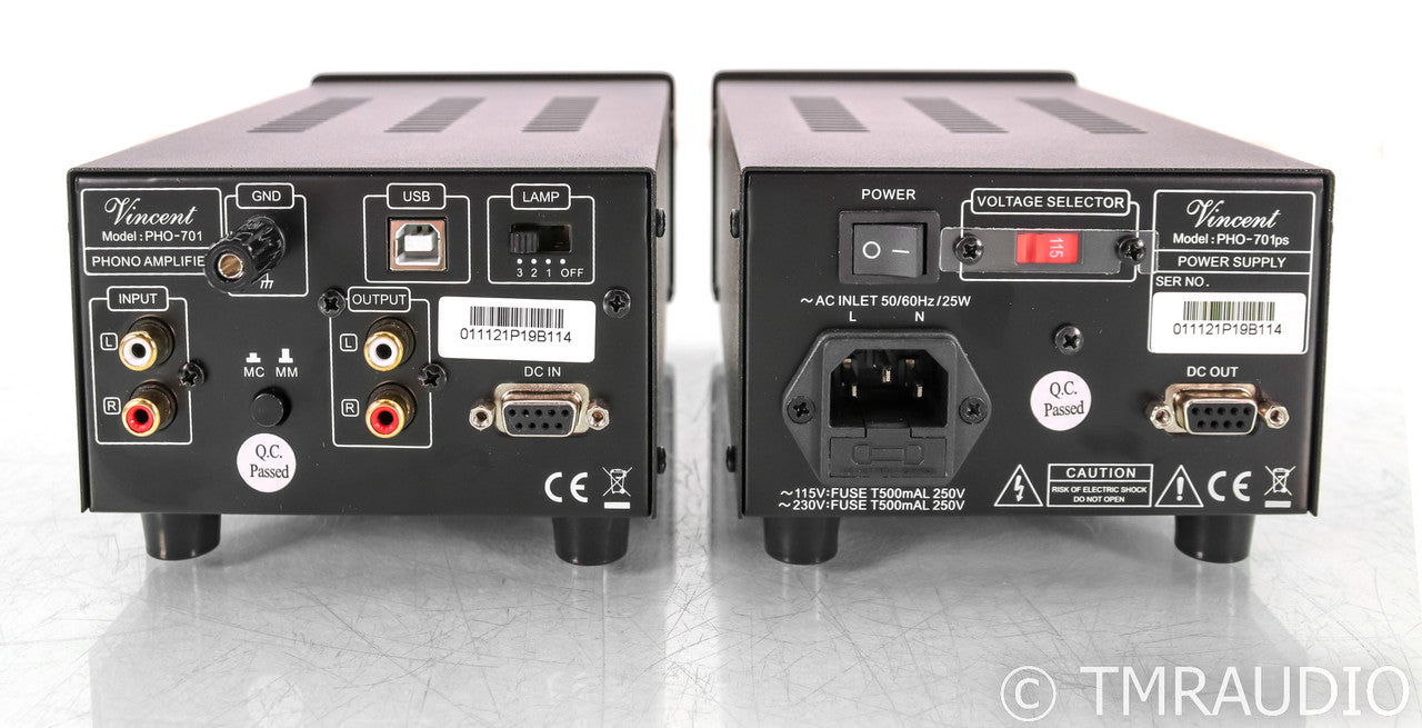 Vincent PHO-701 MM / MC Tube Hybrid Phono Preamplifier; PHO-701ps