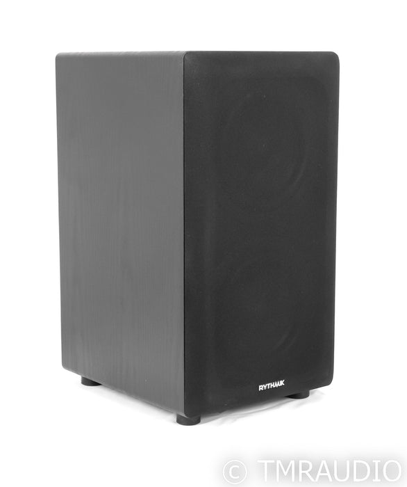 Rhymik F8 Dual 8" Powered Subwoofer; F-8; Black Oak